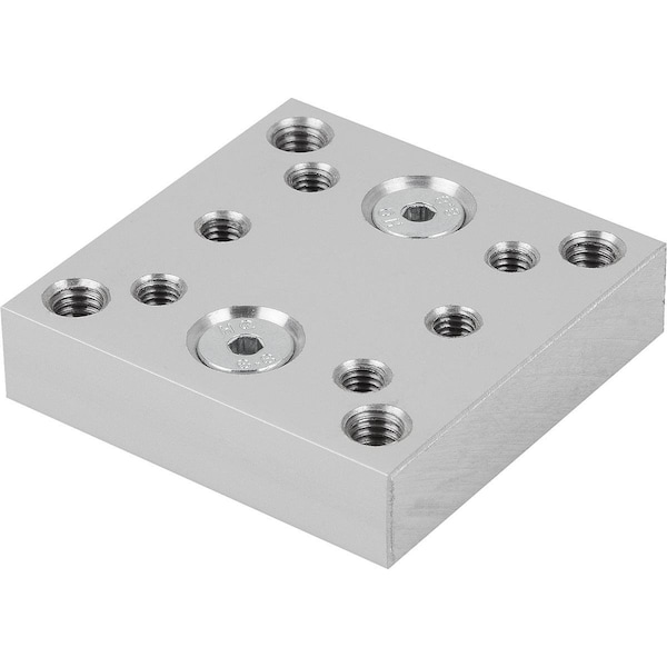 Adapter Block For Adapter Plate 50X50X12 Aluminum, Anodized